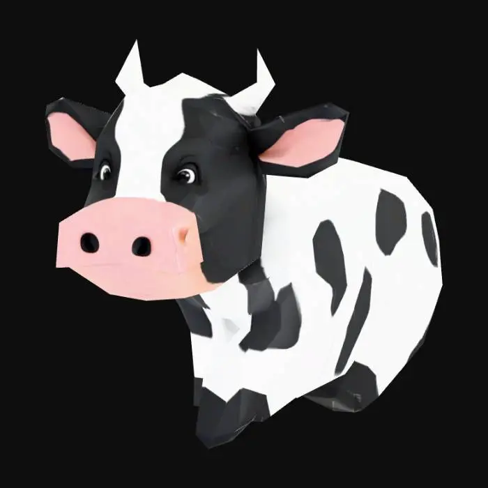 3D model for Cubist Cow