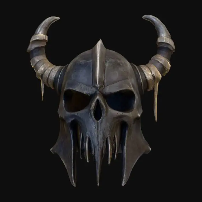 3D model for Dark helmet, #PBR#