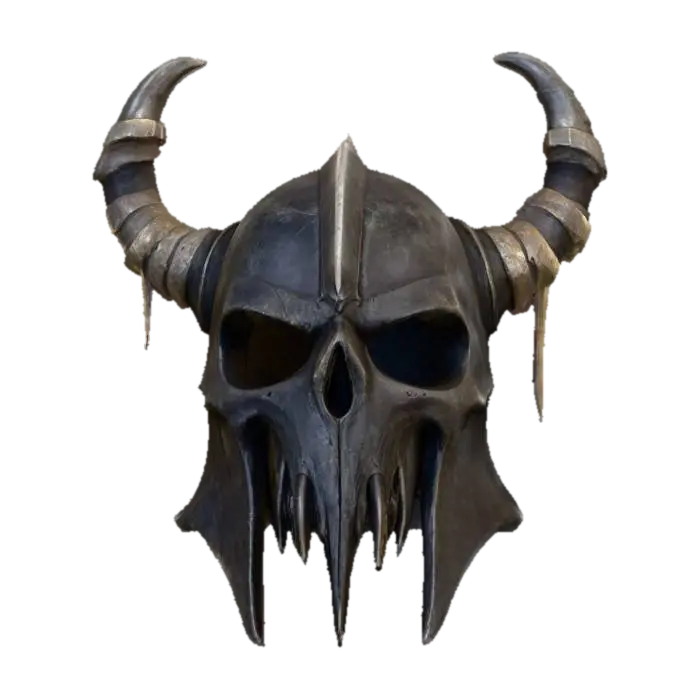 Dark helmet, #PBR# - Villain-3D-modell, genererad av AI