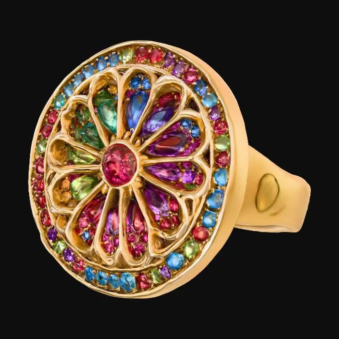 3D model for Radiant Spectrum Ring, #PBR#