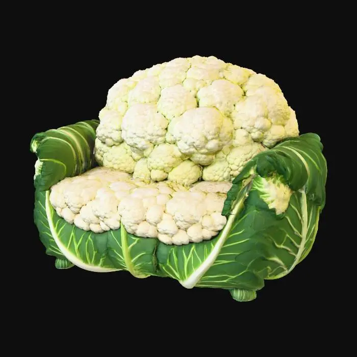 3D model for Cauliflower Couch, #food#