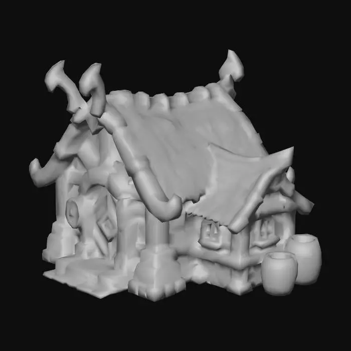 3D model for Rustic Cottage