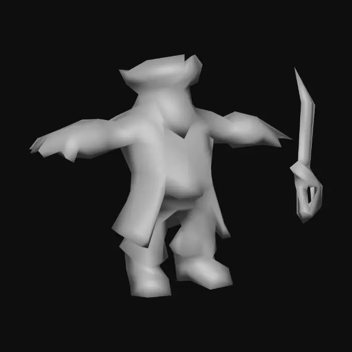 3D model for Cutlass Swashbuckler (warrior)