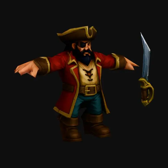 3D model for Cutlass Swashbuckler (warrior)