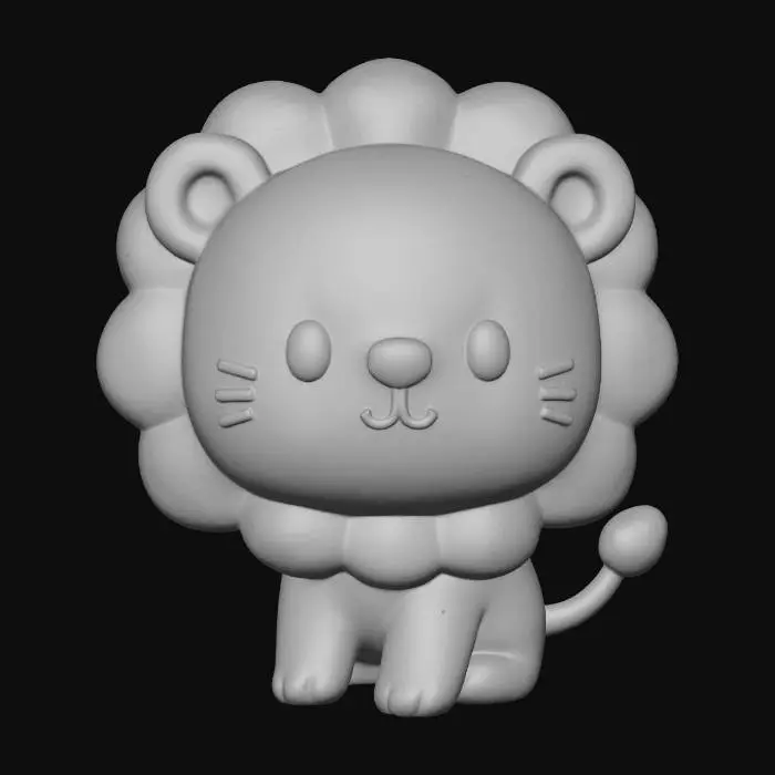 3D model for Lion Cub Cuteness