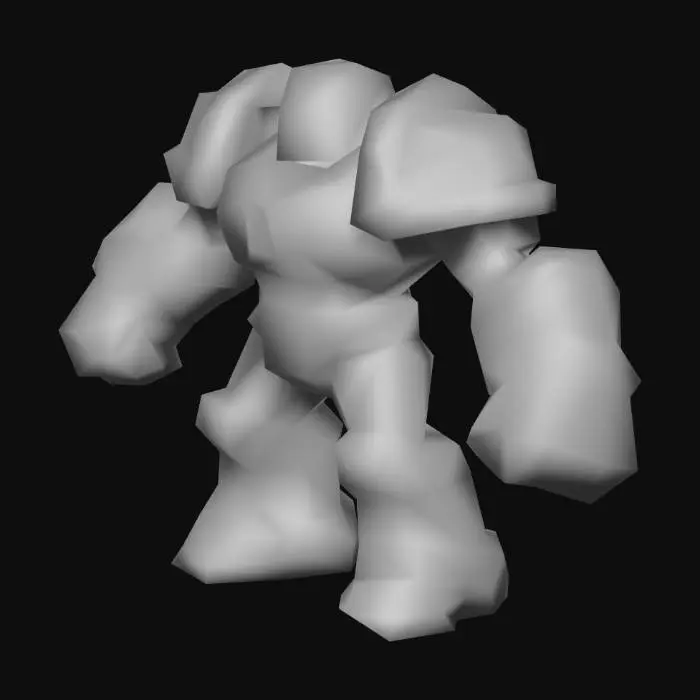 3D model for 1.Brawler Bot (Warrior)