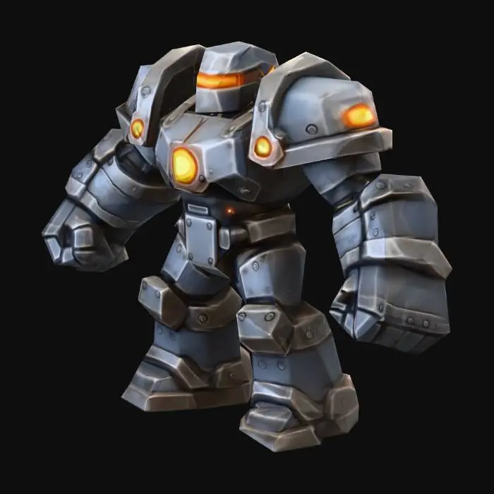 3D model for 1.Brawler Bot (Warrior)
