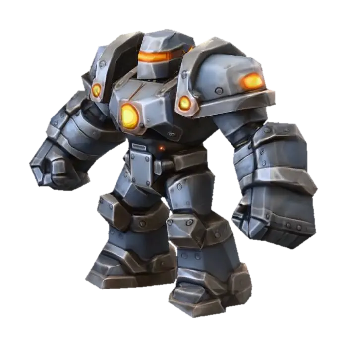 1.Brawler Bot (Warrior) 3D model, vytvořený pomocí AI