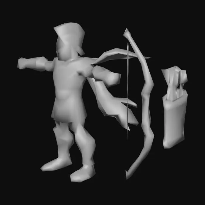 3D model for 2.Spartan Archer (Ranged unit) Spartans (Elite Ancient Warriors)