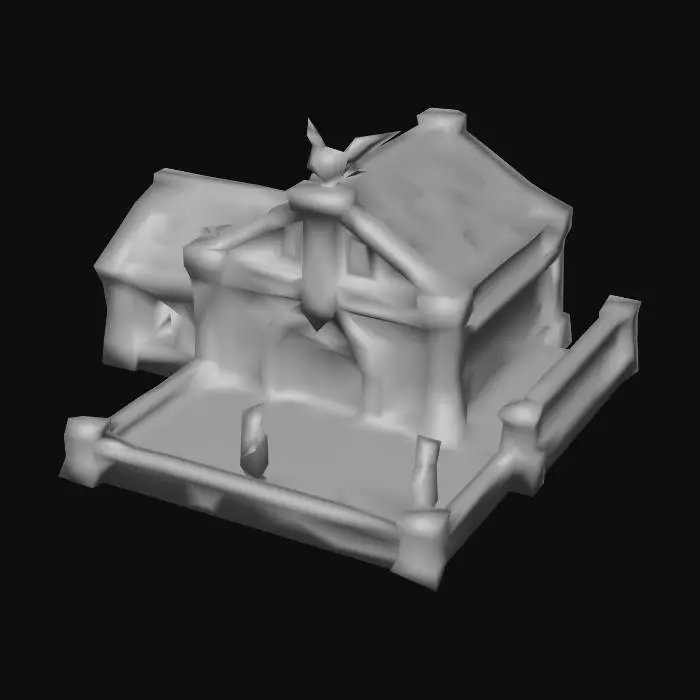 3D model for (barracks building)4.Royal Academy(Tier 4)Crownguard (Medieval Humans)