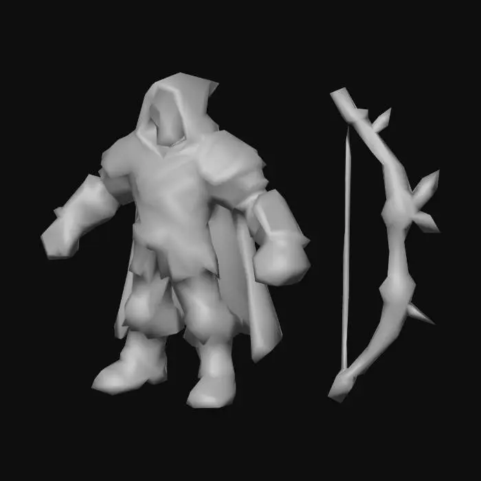 3D model for 7.Robin Hood (Agility Hero) Crownguard (Medieval Humans)