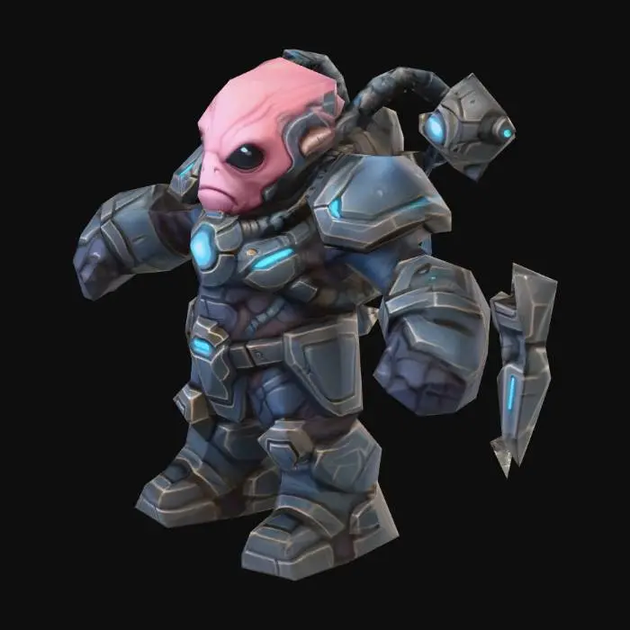 3D model for 4.Xenobot Engineer (Secondary – Support Unit) Aliens (Extraterrestrial and Weird)