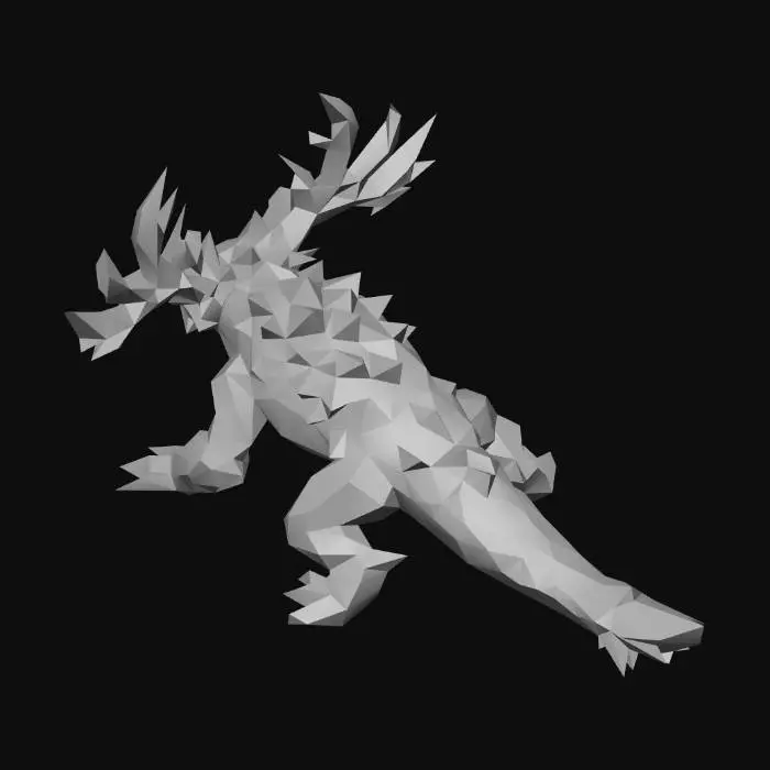 3D model for Antlered Reptile