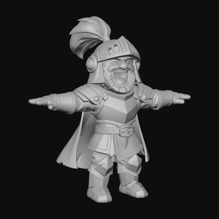 3D model for Laughing Knight
