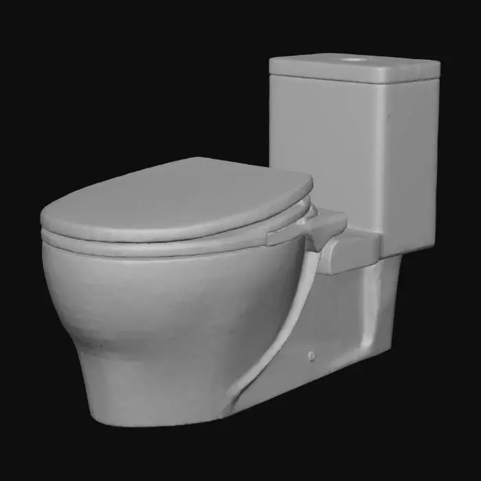 3D model for Minimalist Porcelain Throne