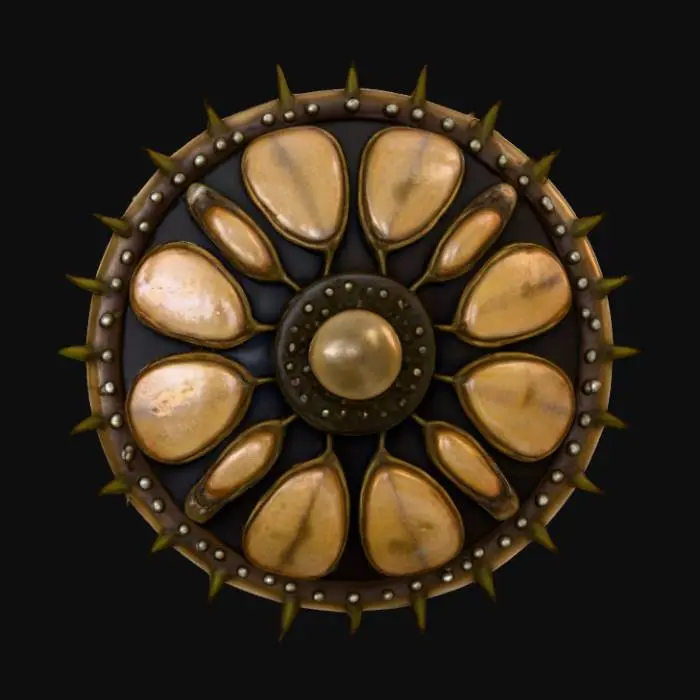 3D model for Escudo hecho de corazas de Escarabajo Hércules, realista, escudo de insecto

