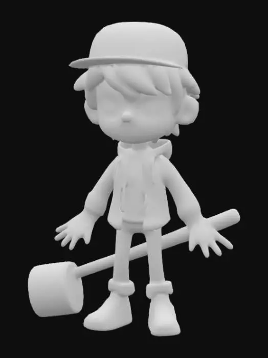 3D model for Plush Hero with Mallet