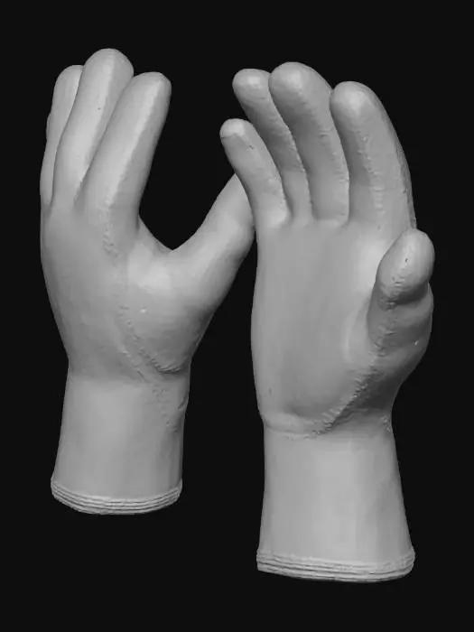 3D model for Diving Gloves Blue Camo