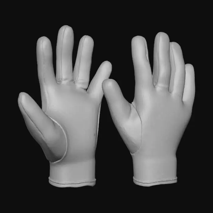 3D model for Blue Diving Gloves