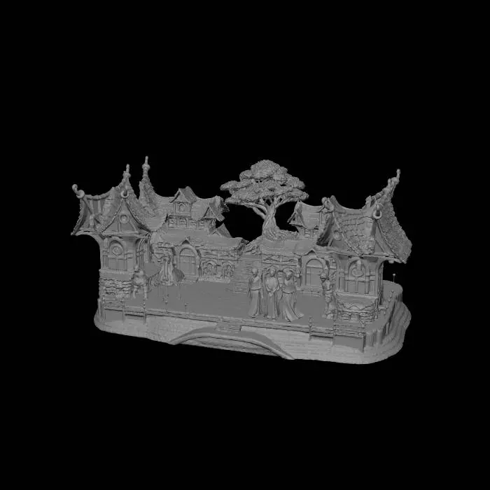3D model for Moonlit Village of the Whispering Oaks