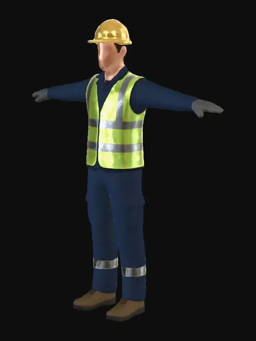 3D model for High-Visibility Construction Worker
