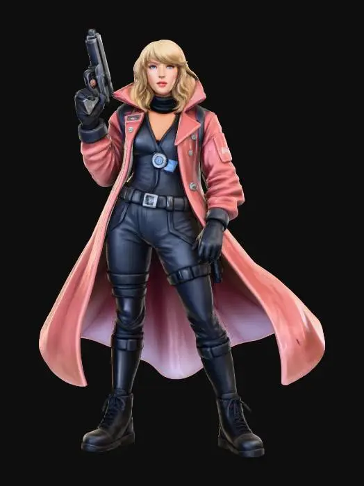 3D model for Captain Taylor swift. Stargrave/sifi character