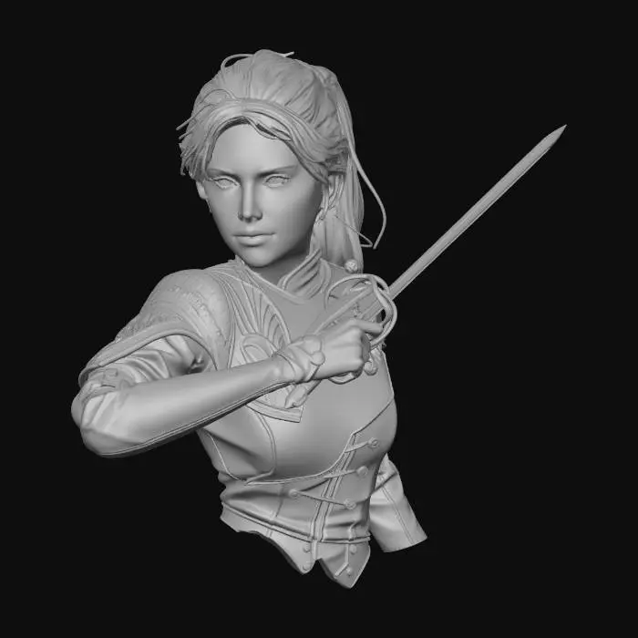 3D model for Maelle Clair obscur