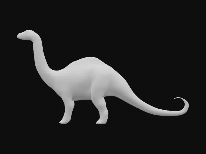 3D model for ultra realistic Brontosaurus, highly detailed texture, very detailed model