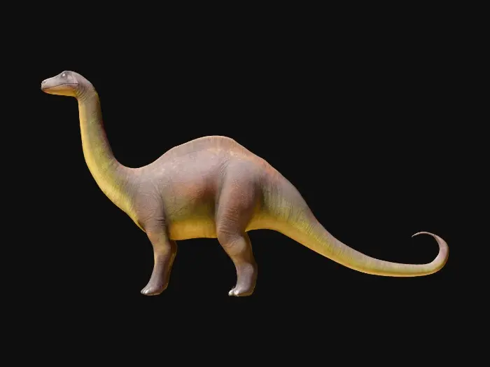 3D model for ultra realistic Brontosaurus, highly detailed texture, very detailed model