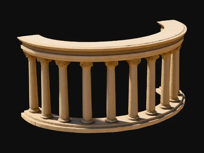 3D model for Corridor of Columns