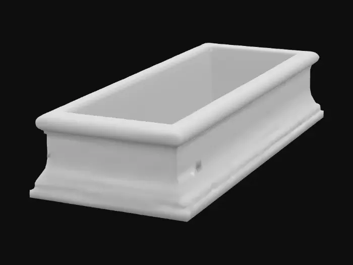 3D model for Stone Planter Box