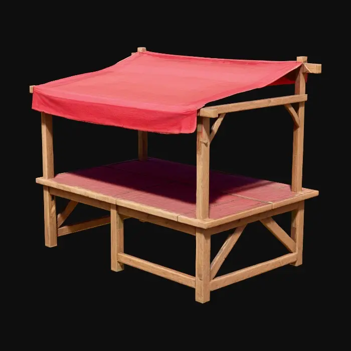 3D model for Market Stall Render