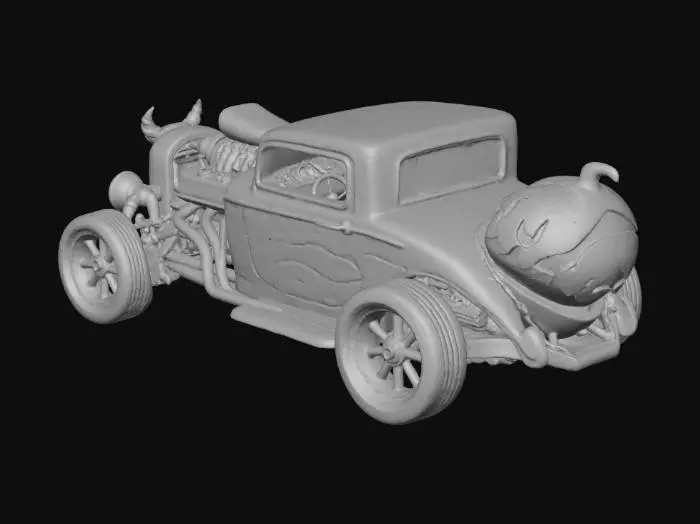 3D model for Halloween Hot Rod Adventure, #Halloween2025#