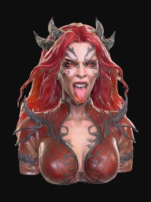 3D model for Fierce Demoness, #villain#