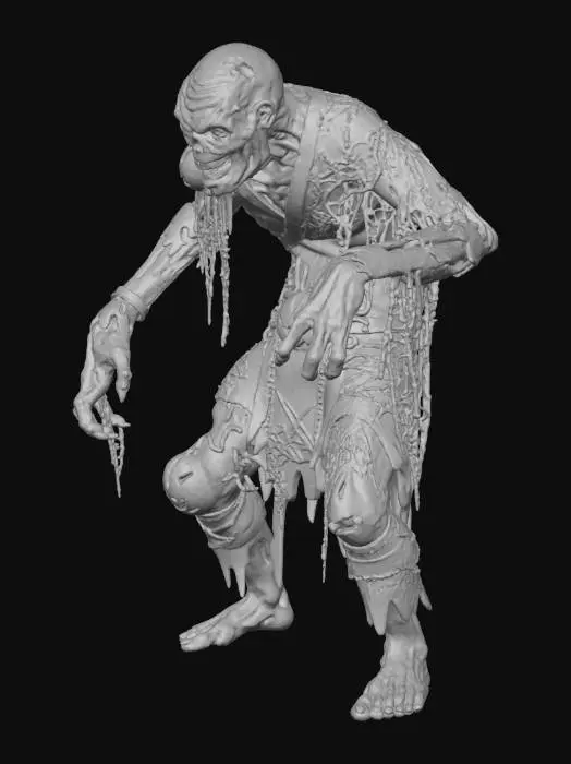 3D model for #Halloween2025#, #Halloween2025#, Create a unique looking hallowed themed zombies.