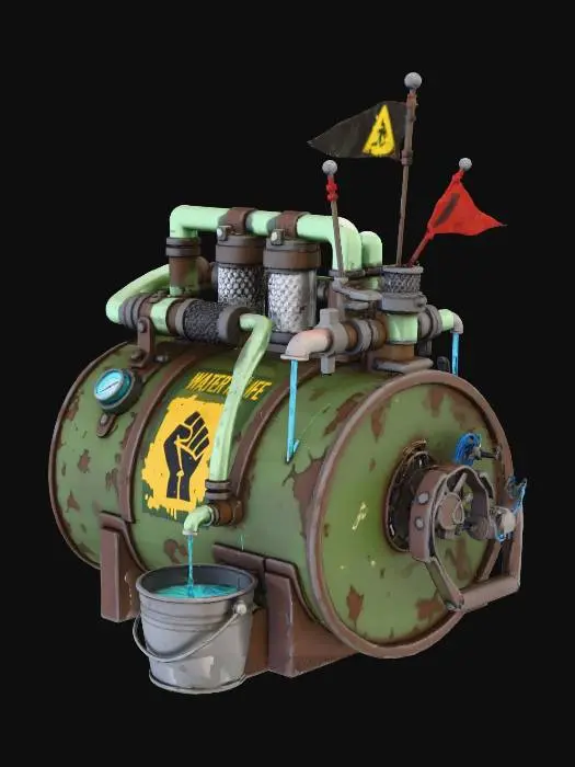 3D model for Steampunk Water Purifier