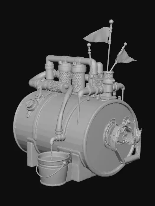 3D model for Steampunk Water Purifier