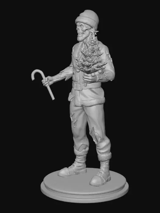3D model for Zombie Santa
