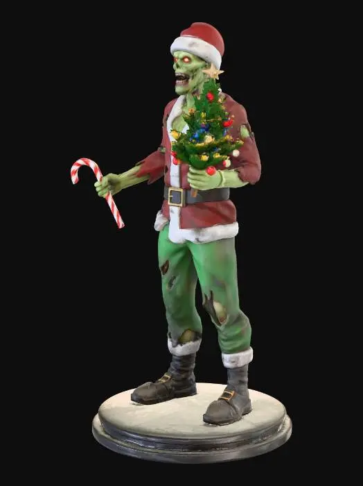3D model for Zombie Santa