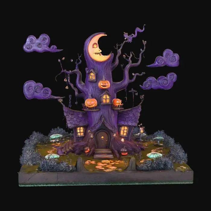 3D model for Moonlit Haunt, #Halloween2025#