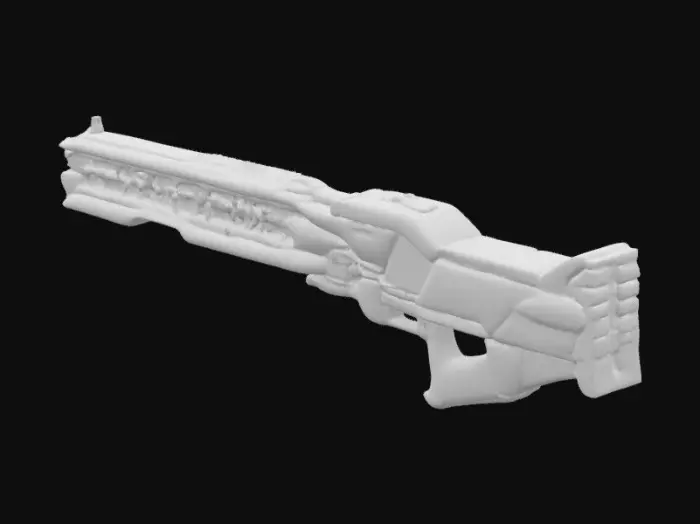 3D model for Amethyst Crystal Railgun