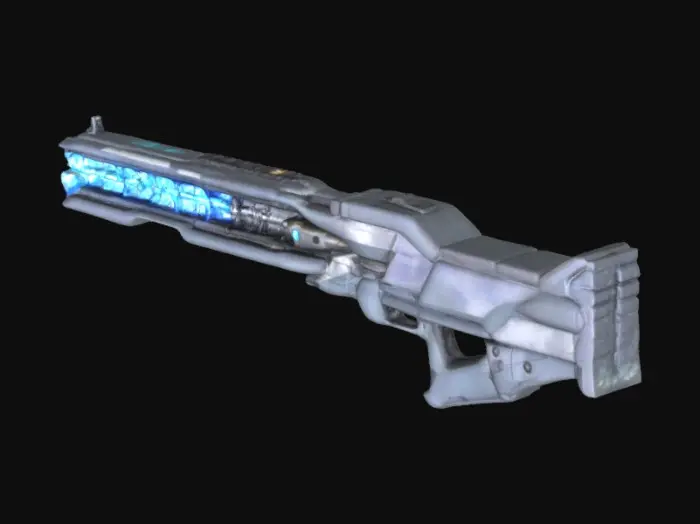 3D model for Amethyst Crystal Railgun