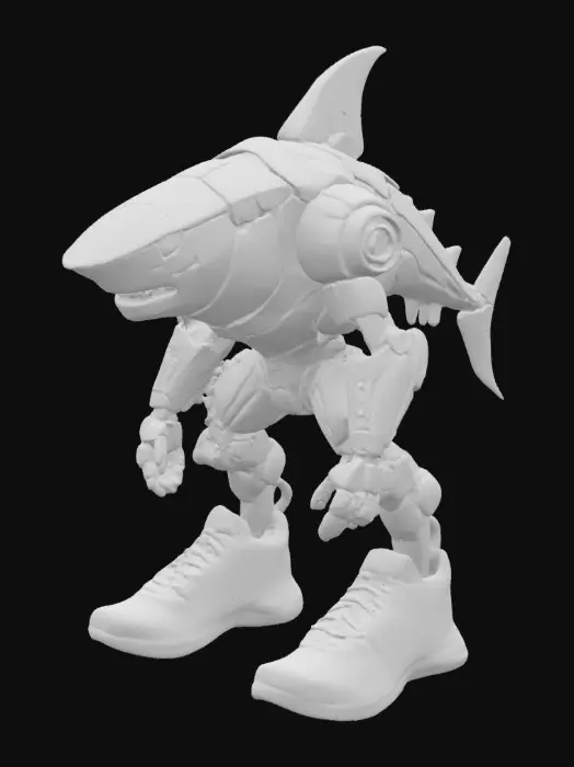 3D model for Robot tralalero tralala, #SketchTo3D#