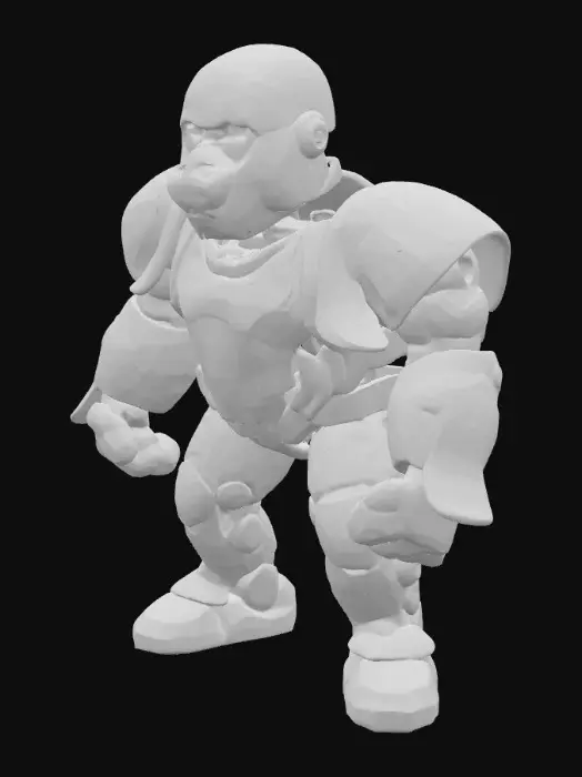 3D model for Robotic chimpanzini bananini