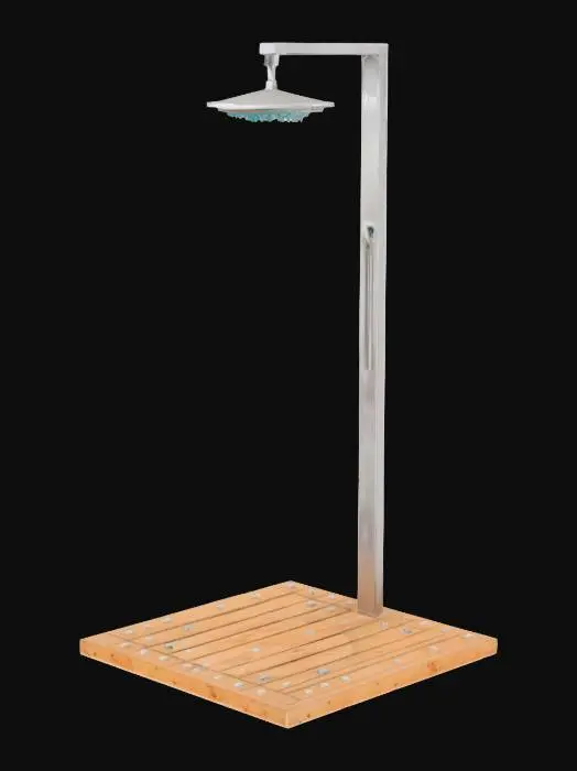 3D model for outdoor shower, like you would find at the beach to rinse off under.