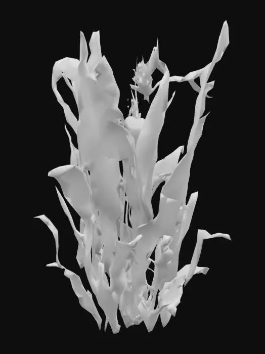 3D model for tall maze corn plant, high quality