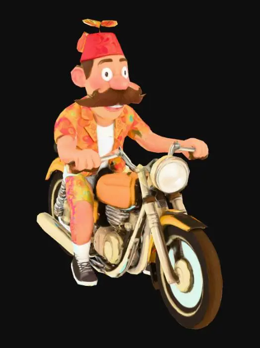 3D model for Motorcycle Adventure