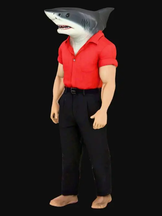 3D model for Sharkman in Red