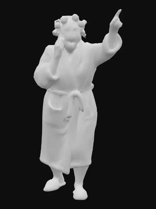 3D model for Woman in chaos