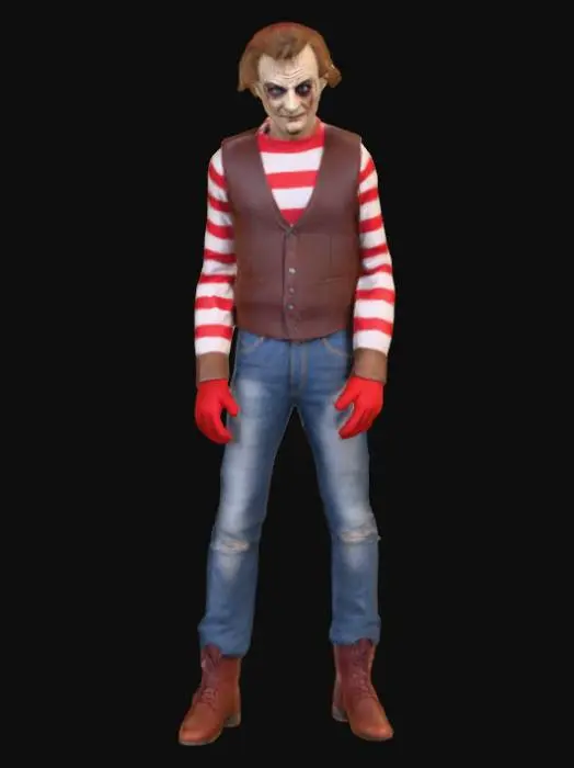 3D model for realistic. human. detailed. Freddy Krueger character., #Halloween2025#